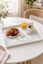 Decorative and Stylish Floral Print Set of 2 Rectangular Serving Tray Set - 6