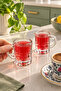 Set of 6 Glass Cups with Handles, 4 cm Diameter × 5 cm Height, 35 ml - 3