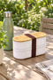 3Pcs 2-Piece Bamboo Lid Storage and Nutrition Box – 2 Layers, 20 X 9 X 5.5 cm - 4
