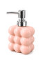 Bubble Glass Liquid Soap Dispenser, 300 ml - Salmon, 9.5X6.5X15 cm - 3