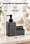 Liquid Soap Dispenser 450 ml (19X16X8 cm) - Smoked - 2