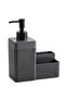 Liquid Soap Dispenser 450 ml (19X16X8 cm) - Smoked - 3