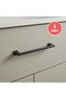 5 Pieces Borns Techno 224 mm Furniture Handle Matte Black