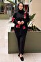 Colorful Floral Embroidered Knitwear Tunic - 3