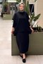 Pleated Sleeveless Tunic Undershirt Skirt 3-Piece Set - 2