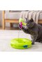 Bulk Circle Cat Toy with Treat Container, Interactive Cat Play Set with Spring-Mounted Mouse