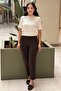 Sentez Aster Ribbed Front Skinny Leg Pants
