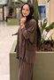 Tunic and Shalwar Set with Stitching and Slit Detail - 3