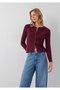 Burgundy Cardigan Slim Fit 1710957-87830 - 2