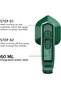 Mini Portable Handheld Garment Steamer,2-in-1 Wet & Dry Micro Steam Iron with Ceramic Soleplate,60ml Water Tank,Green - 3
