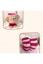 Cartoon Multi-functional Cotton Rope Woven Storage Basket for Keys and Cosmetics,Pink - 4