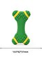Interactive Latex Squeaky Dog Chew Toy,Durable Natural Rubber Toy for Aggressive Chewers,Green - 6