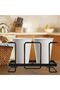 Coffee Cup and Lid Holder,Disposable Paper Cup Dispenser,Countertop Coffee Station Organizer,Black - 5