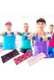 3-Piece Cancer Awareness Turban Headband Set,Pink Ribbon Sports Hair Bands,White,Rose,and Pink - 2