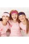 3-Piece Cancer Awareness Turban Headband Set,Pink Ribbon Sports Hair Bands,White,Rose,and Pink - 6