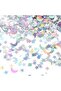 Moon Star Table Confetti Decor,Silver Glitter Foil Confetti for Birthday,Wedding,Ramadan,and Baby Shower,20g - 5