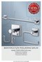 Chrome Stainless Brass Vizyon Set of 3 - Towel Holder-Toilet Paper Holder Hanger
