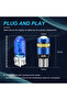T10 Blue 2PCS T10 W5W LED CANBUS No Error 12V Car Side Interior Lights 168 194 3030 SMD for BMW Audi - 2