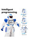 Smart Programmable Robot Toy, Gesture & Remote Control, Music, Dance, LED | روبوت ذكي للأطفال - 3