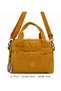 Women's Mustard Zippered Lined Adjustable Strap Multi-Compartment Bag 4200 - 6