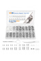 1200pcs Eyeglass Glasses Screws Repair Kit with Tweezers Screwdriver Tiny Mini Screws Nuts Assortmen - 8