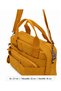 Women's Mustard Zippered Lined Adjustable Strap Multi-Compartment Bag 4200 - 5