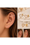 18K Gold Plated Heart Earrings – Waterproof, Non Tarnish, Hypoallergenic Jewelry for Women, Perfect Gift - 4