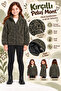 Girl's Gray Hooded Plush Coat with Zipper Pockets Warm Winter Jacket Ak103 - 2