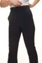 Women's Navy Blue Spanish Leg Ultra High Waist Fabric Trousers 7D-3002 - 3