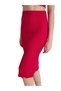 Vs-F008 Finn Light Red Strapless Crop Top Midi Skirt Two Piece Set - 8