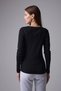 Women's V-Neck Long Sleeve Regular Fit Basic T-Shirt Black - 7