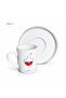 Porcelain Turkish Coffee Cup Set for 6 People – Gift, Stylish Design - 2