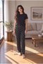 Women's Comfortable Fit High Waist Patterned Soft Fleece Pajama Bottoms - 4