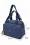 Unisex Navy Blue Shoulder Bag Water Resistant Fabric 7000 - 2