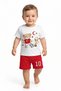 Baby Boy Unisex Our Kids Moon Star Cup Teddy Bear Printed Shorts Summer 2-Piece Set 3-12 Months t