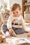 Baby boy 3d car applique sweatshirt seasonal top and bottom 2-piece set 3-6-9-12 months - 3