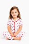 Girl/Baby Red Heart Patterned Short Sleeve Summer Pajama Set 2-Piece Set 6-24 Months 3-6 Years - 5