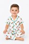 Boy/Baby Carrot Patterned Short Sleeve Summer Pajama Set Top and Bottom 6-24 Months 3-6 Years - 4