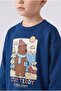 100% Cotton Teddy Bear Printed Oversize Soft Furry Thick Sweatshirt for Baby Boy I4370A526Cw - 2