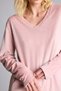Regular Fit Long-Sleeve Velour Top and Striped Long-Bottom Pajama Set A6205AX26AU - 3