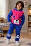 Children's Towel Fabric Embroidered Tracksuit Set