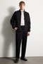 Slim Fit Slim Fit Stand Collar Zipper Coat D7338Ax - 2