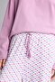 100% Cotton Relaxed Fit Long Sleeve Buttoned Patterned Pajama Set H9099Ax26Au - 4