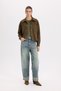 Crop Shirt with Collar, Snap Pockets, Suede Shirt Jacket B2983Ax23Wn - 2