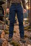 Navy Blue Men's Cargo Pants Combat Slim Fit Men's Trousers - 3