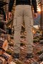Men's Cargo Pocket Trousers Tactical Slim Fit Cream 206 - 5