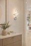 مصباح حائط LED فضي بتصميم حلزوني عصري 24 واط موديل 7187 - 4