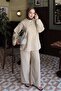 Britli Oversize Tunic Trousers Set Camel Hair - 7