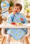 6 Months-6 Years Long Sleeve Baby Feeding Bib, Children's Activity Bib, Cotton, Liquid-Proof Inner Layer Towel Baby Feeding Bib - Lemon Sorbet