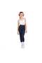 Girls' School High Waist, Running, Hiking, Casual, Sports, Athletic, Workout, Fittness Leggings — Navy Blue